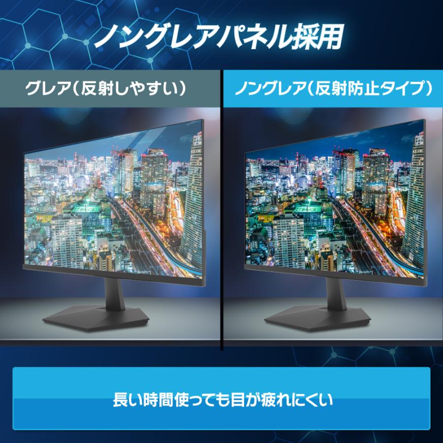 21.5インチ モニター 100Hz FHD VA ノングレア ベゼルレス フリッカー