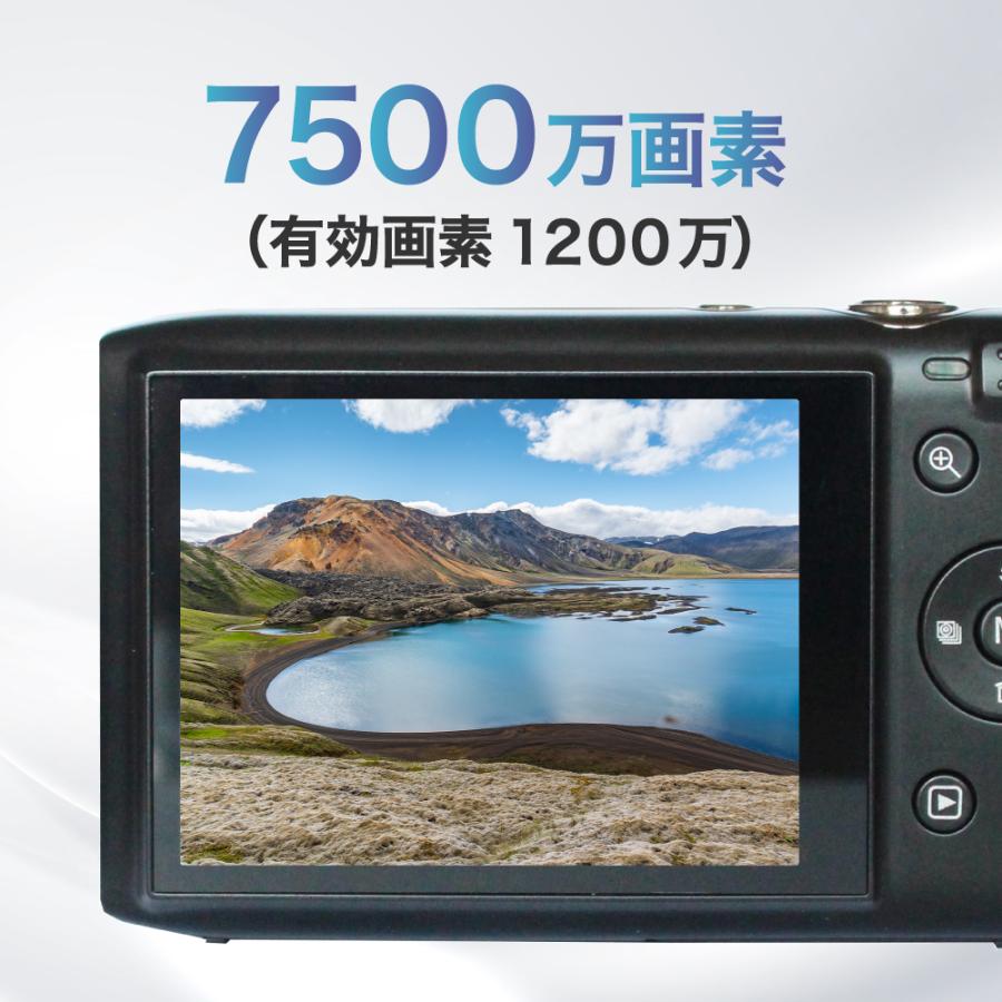 BLUEWIDE 光学ズーム3倍 コンパクトデジタルカメラ 有効画素1200