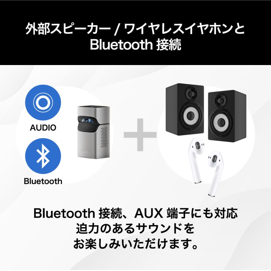 ストリーミングデバイス付属】超短焦点 プロジェクター DLP LED