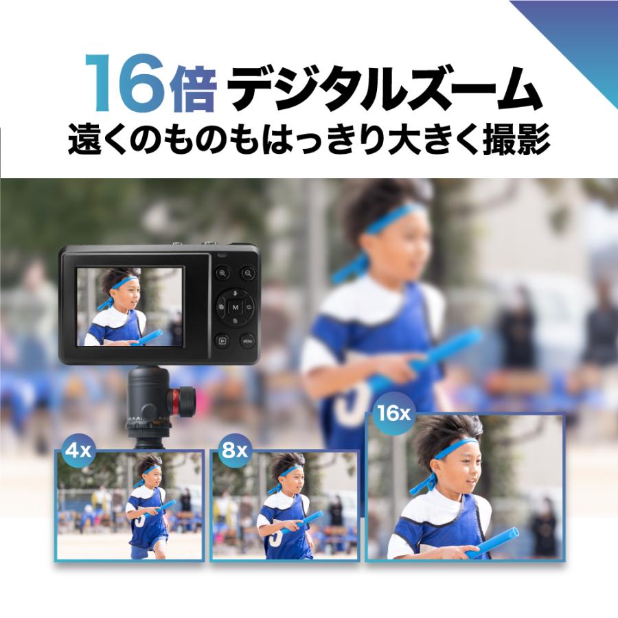 BLUEWIDE コンパクトデジタルカメラ 有効画素800万 4K動画