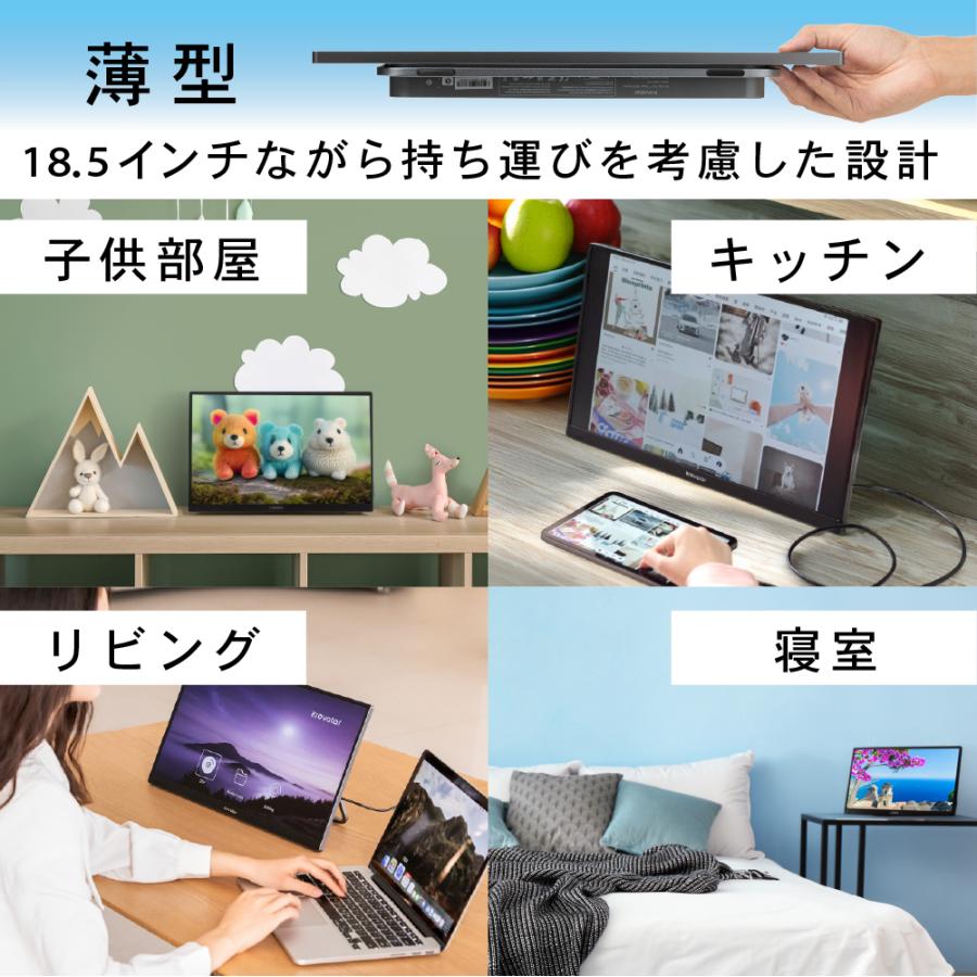 krovatar 18.5インチ ポータブルブルーレイプレーヤー FHD IPS液晶