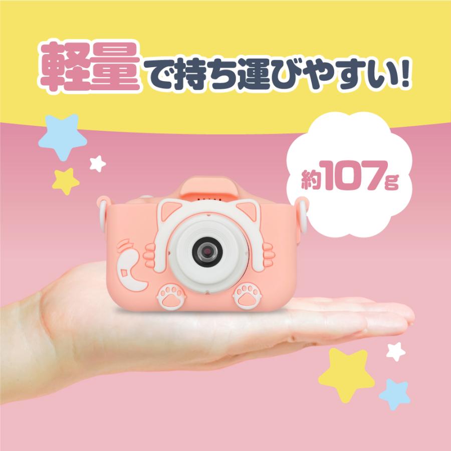 BLUEWIDE スリムカメラ 32GB付き スリムカメラ ブラック 有効画素数1300万 5K動画 オートフォーカス