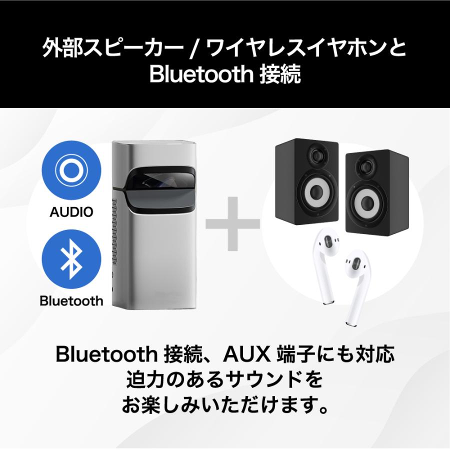 ストリーミングデバイス付属】超短焦点 プロジェクター DLP LED