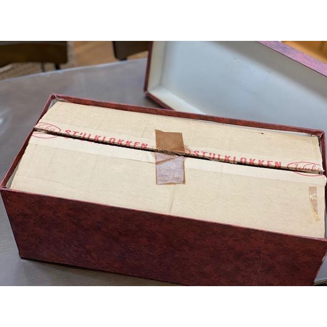 22861 J.WARMINK オランダ製 振り子時計 ホワイト デッドストック品