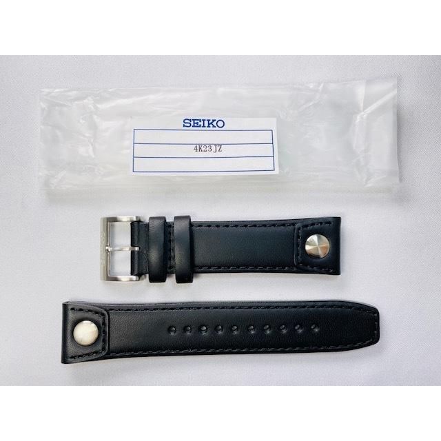 SEIKO（セイコー） 4K23JZ SEIKO 22mm 純正革ベルト ブラック SNQ043PC