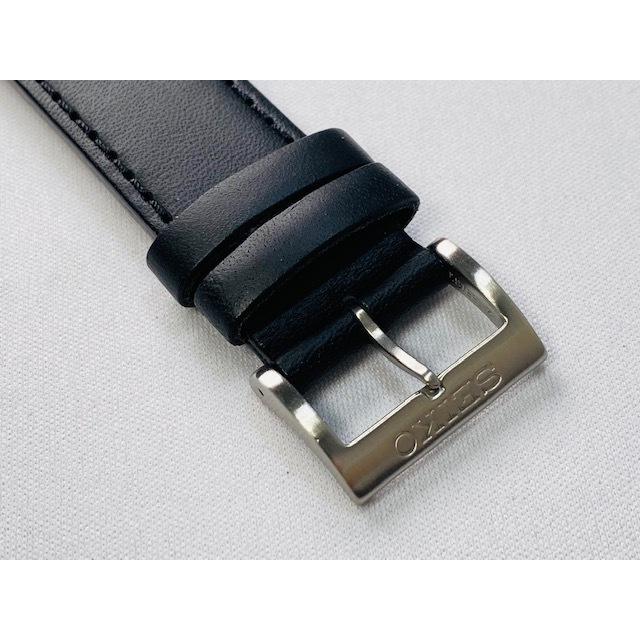 SEIKO（セイコー） 4K23JZ SEIKO 22mm 純正革ベルト ブラック SNQ043PC