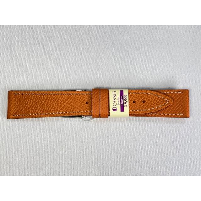CASSIS（カシス） BREST ブレスト 18mm 革ベルト カーフ オレンジ 