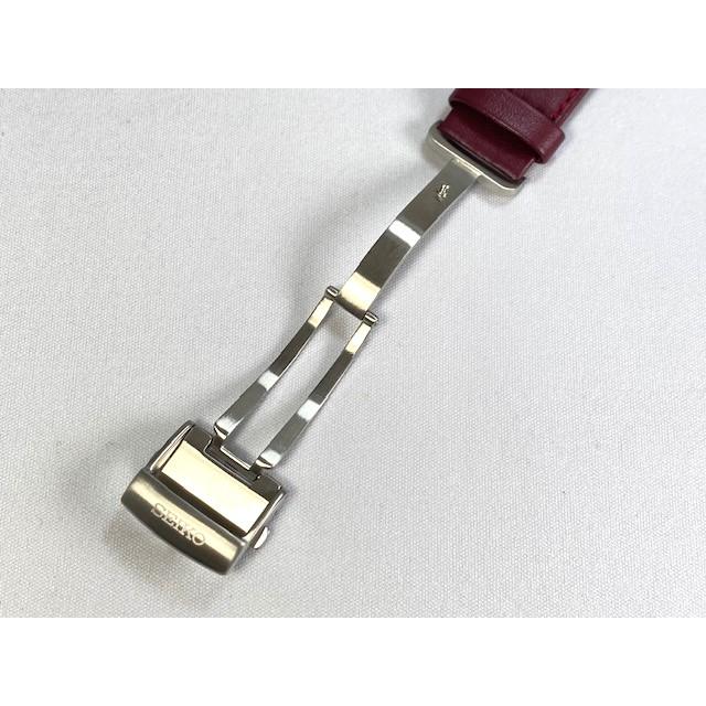D0051AL SEIKO セイコー スピリット 20mm 純正革ベルト カーフ ワインレッド SCBS021/6R15-01A0用 ネコポス送料無料_6