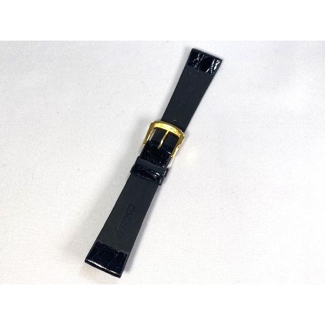 SEIKO（セイコー） DA31 SEIKO 19mm 純正革ベルト サイドワニ ブラック