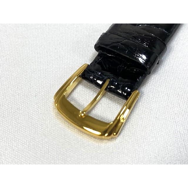 SEIKO（セイコー） DA31 SEIKO 19mm 純正革ベルト サイドワニ ブラック