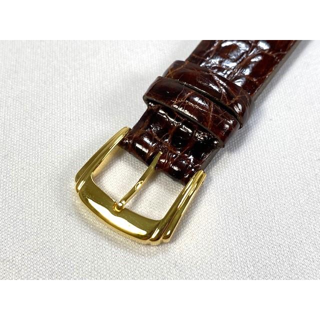SEIKO（セイコー） DA41 SEIKO 18mm 純正革ベルト サイドワニ こげ茶