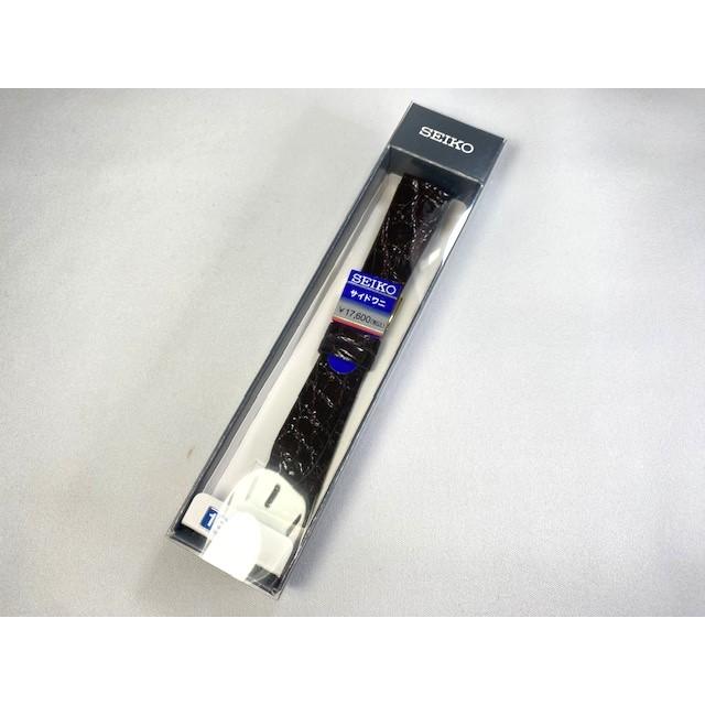 SEIKO（セイコー） DA41 SEIKO 18mm 純正革ベルト サイドワニ こげ茶