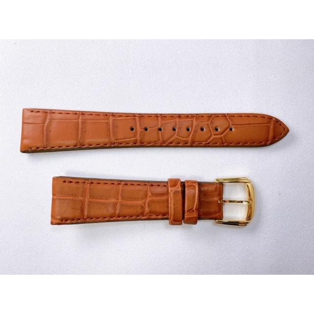 DEL6 SEIKO セイコー 19mm 純正革ベルト クロコダイル 茶 ネコポス送料