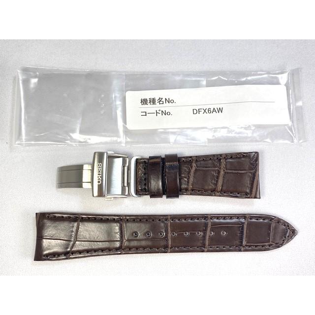 BRIGHTZ DFX6AW SEIKO ブライツ 22mm 純正革ベルト クロコダイル BRIGHTZ DFX6AW SEIKO ブライツ 22mm 純正革ベルト クロコダイル