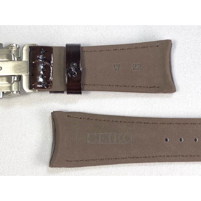 BRIGHTZ DFX6AW SEIKO ブライツ 22mm 純正革ベルト クロコダイル BRIGHTZ DFX6AW SEIKO ブライツ 22mm 純正革ベルト クロコダイル