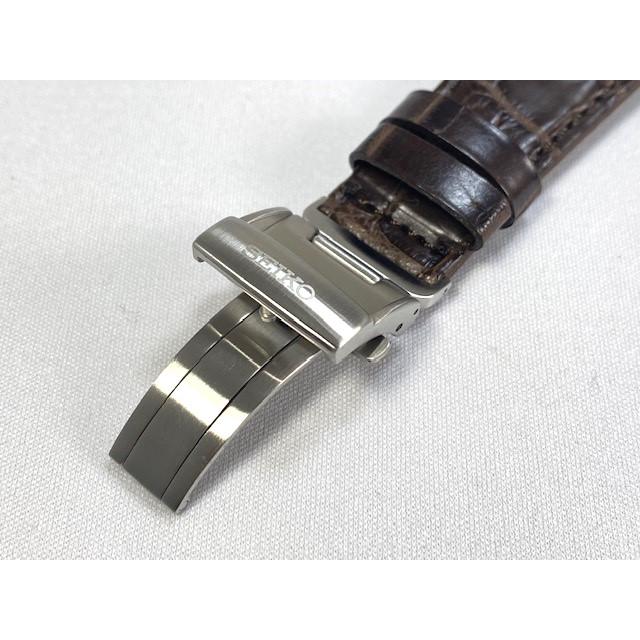 BRIGHTZ DFX6AW SEIKO ブライツ 22mm 純正革ベルト クロコダイル BRIGHTZ DFX6AW SEIKO ブライツ 22mm 純正革ベルト クロコダイル