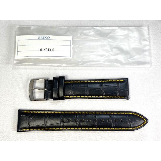 SEIKO L01K013J0 20mm 純正革ベルト カーフ型押し ブラック SEIKO L01K013J0 20mm 純正革ベルト カーフ型押し ブラック