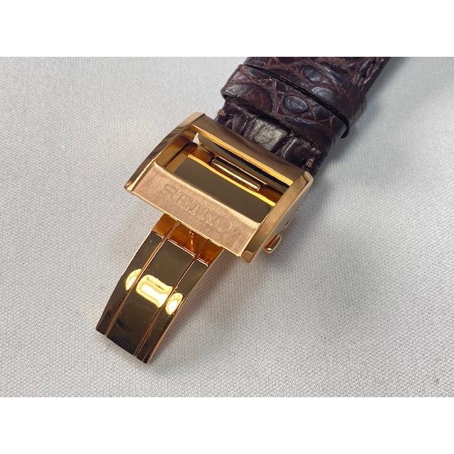 L0CK013P9 SEIKO アストロン 22mm 純正革ベルト クロコダイル ブラウン SBXB096/8X22-0AG0他用 ネコポス送料無料 