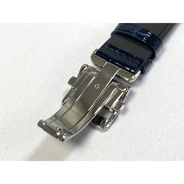 L0E5013J9 SEIKO プレザージュ 20mm 純正革ベルトバックル付 クロコダイル ブルー SARD013/6R24-00H0用 ネコポス送料無料｜takayama-watch｜06