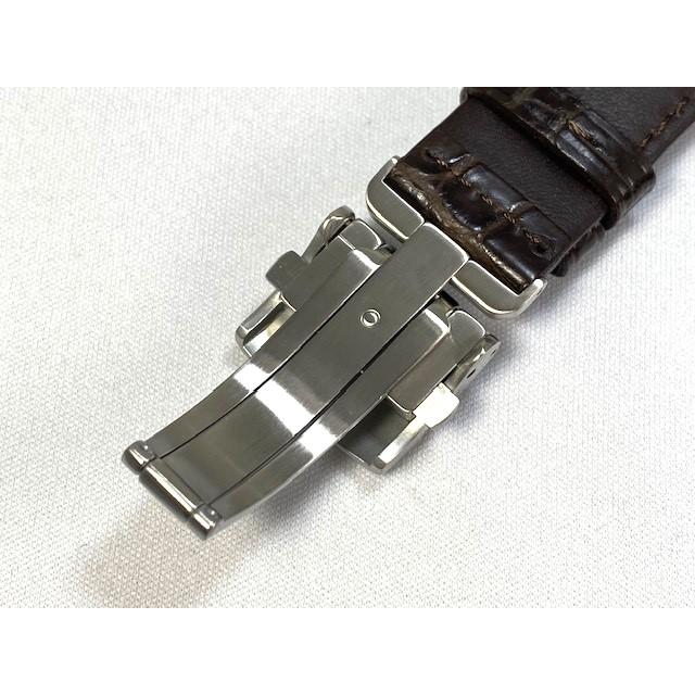 L0E5026J9 SEIKO プレザージュ 20mm 純正革ベルトバックル付 クロコダイル ブラウン SARX047/6R15-03S0他用 ネコポス送料無料｜takayama-watch｜06