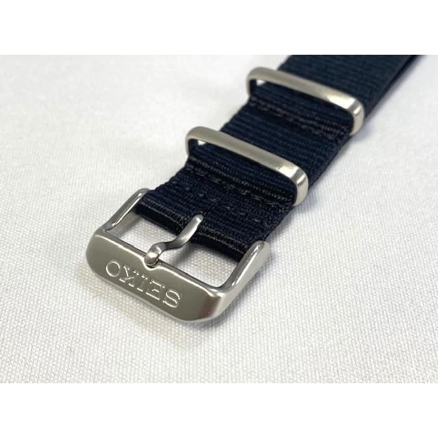 SEIKO 純正ステンレスベルト＋JLCハンドメイドリアルクロコレザーストラップ PRESAGE L0LL011J0 SEIKO プレザージュ 20mm ナイロンバンド ブラック