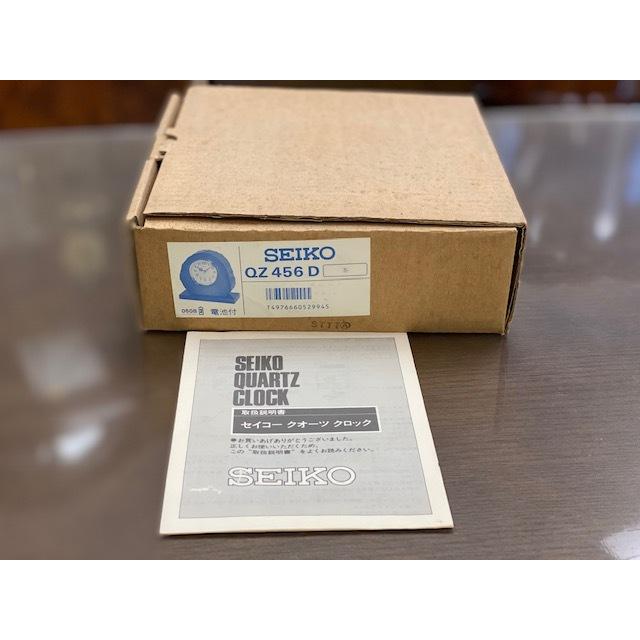 SEIKO QZ456D セイコー 置時計 クオーツクロック 茶色 年輪