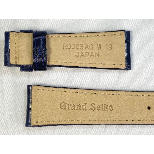 Grand Seiko R0303AC SEIKO グランドセイコー 19mm 純正革ベルト Grand Seiko R0303AC SEIKO グランドセイコー 19mm 純正革ベルト