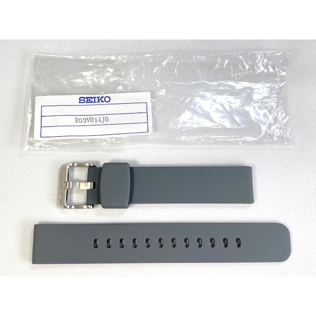 SEIKO（セイコー） R03V014J0 SEIKO 18mm 純正シリコンバンド グレー