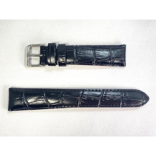 SEIKO（セイコー） RS01C19BK SEIKO 19mm 純正革ベルト カーフワニ型