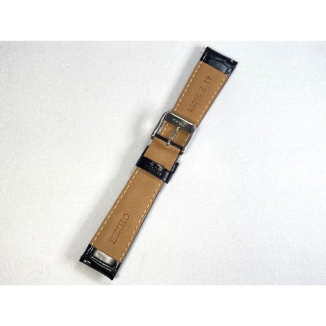 SEIKO（セイコー） RS01C19BK SEIKO 19mm 純正革ベルト カーフワニ型