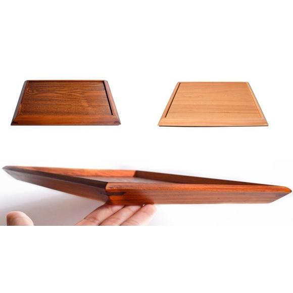 木製トレー 45cm*36.3cm*2.8cm トレイ/天然木/お茶/長角膳
