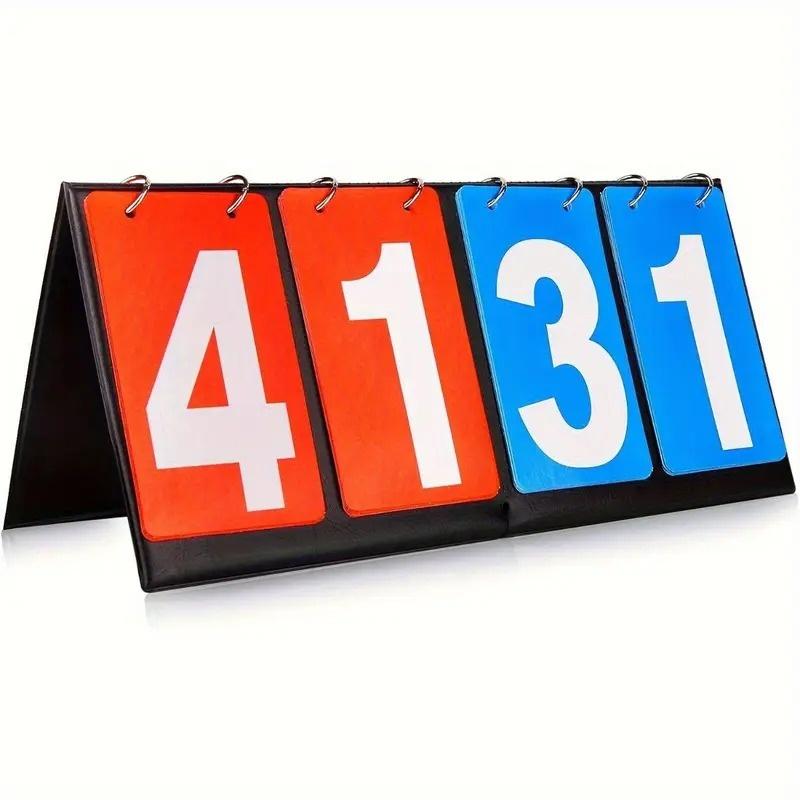 卓球 スコアボード プラスチック製 卓上スコアボード 数字表示 赤青両面 得点板 試合用