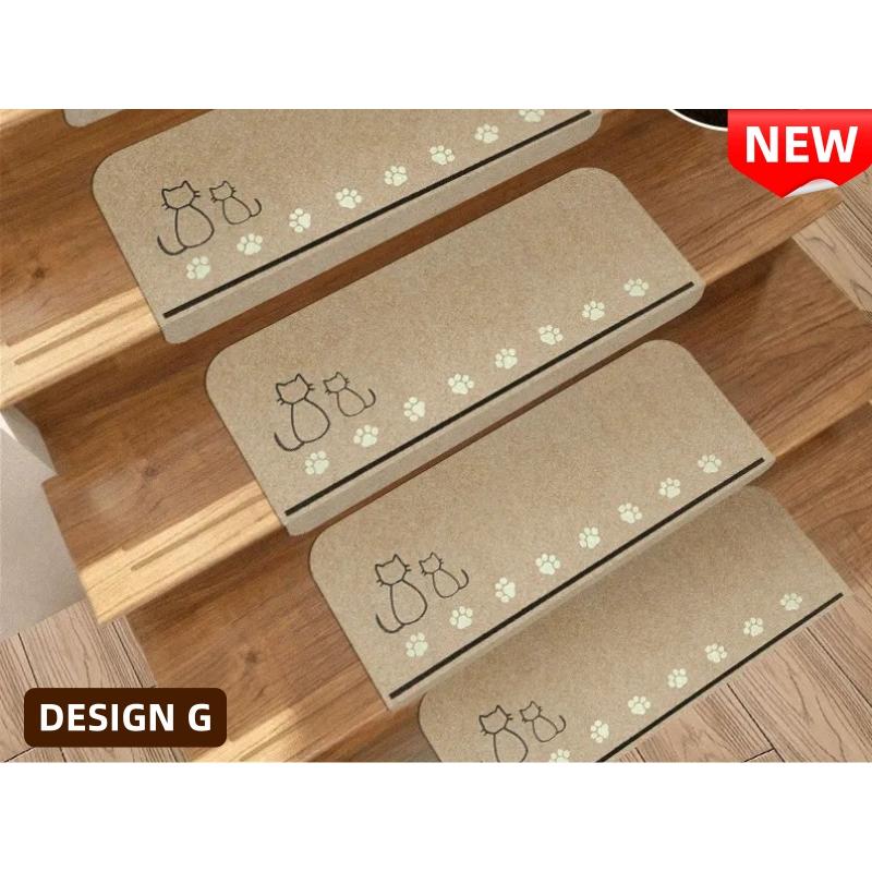 階段マット 15枚セット 滑り止め 蓄光式 足冷え 防音対策 水洗い 滑り