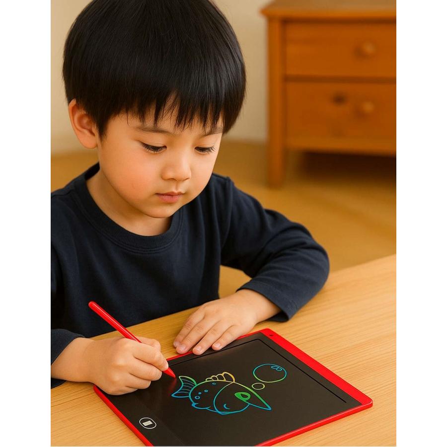 画面ロック機能付き】磁気式 12インチ お絵かきボード 電子パッド 子供