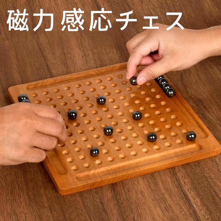 磁力感応チェス 木製ボードゲーム 知育玩具 子供 大人 対戦ゲーム