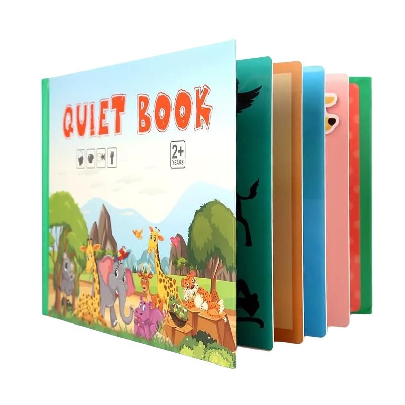 知育玩具 絵本型 安静ブック 2冊セット（交通工具＆動物） 2歳から