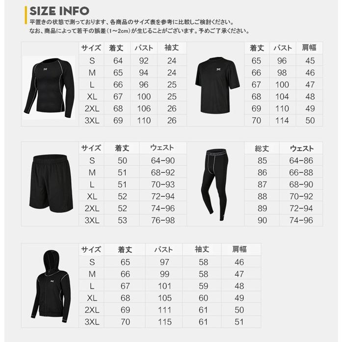 フィットネスウェア 5点セット ランニングウェア スポーツウェア MAN