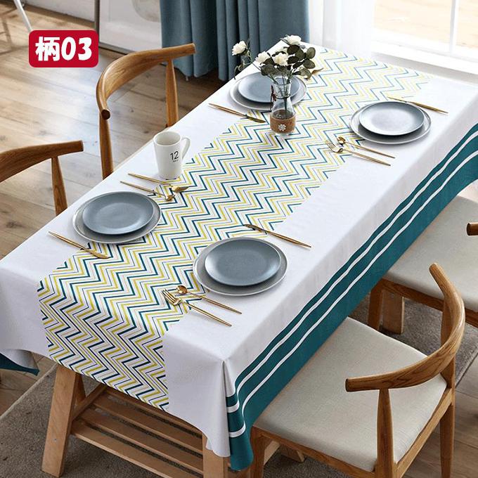 テーブルクロス テーブルカバー PVC製 厚手 防水防油加工 耐熱 滑り