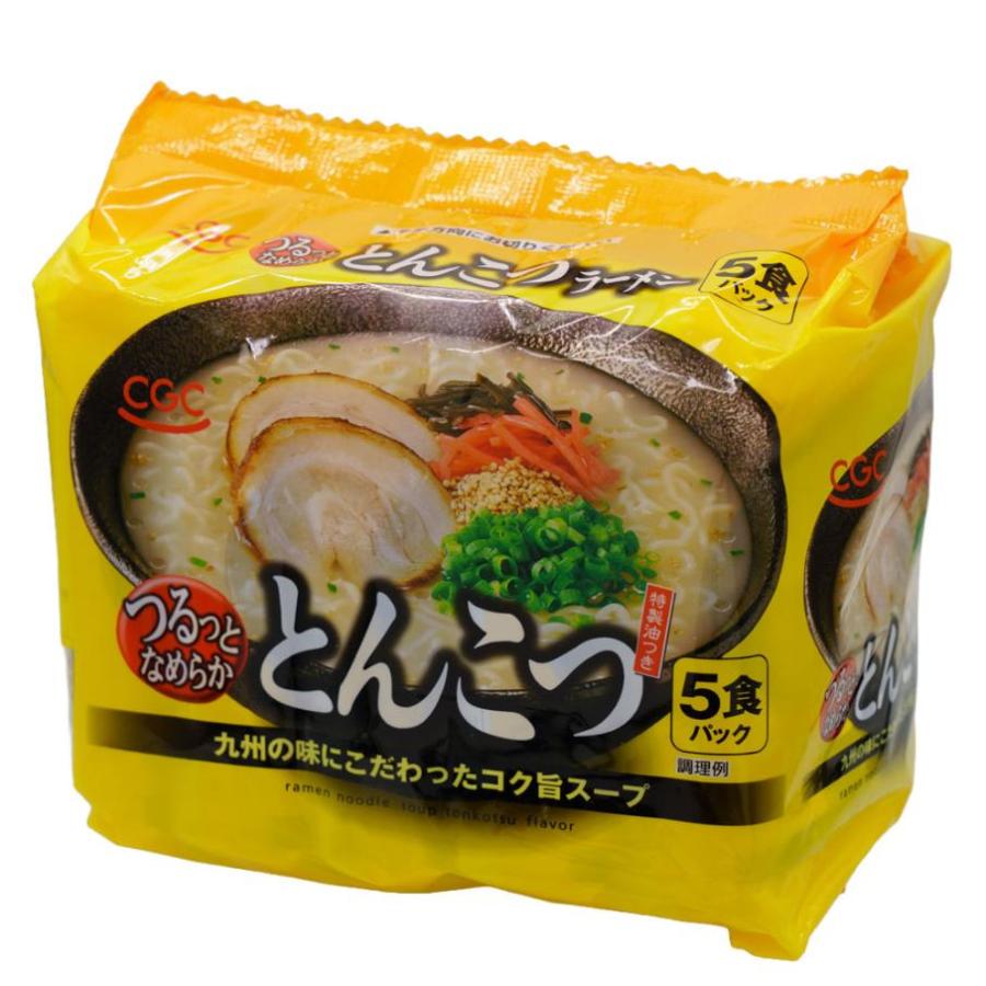 CGC とんこつラーメン 5食 即席ラーメン インスタントラーメン : 飛騨