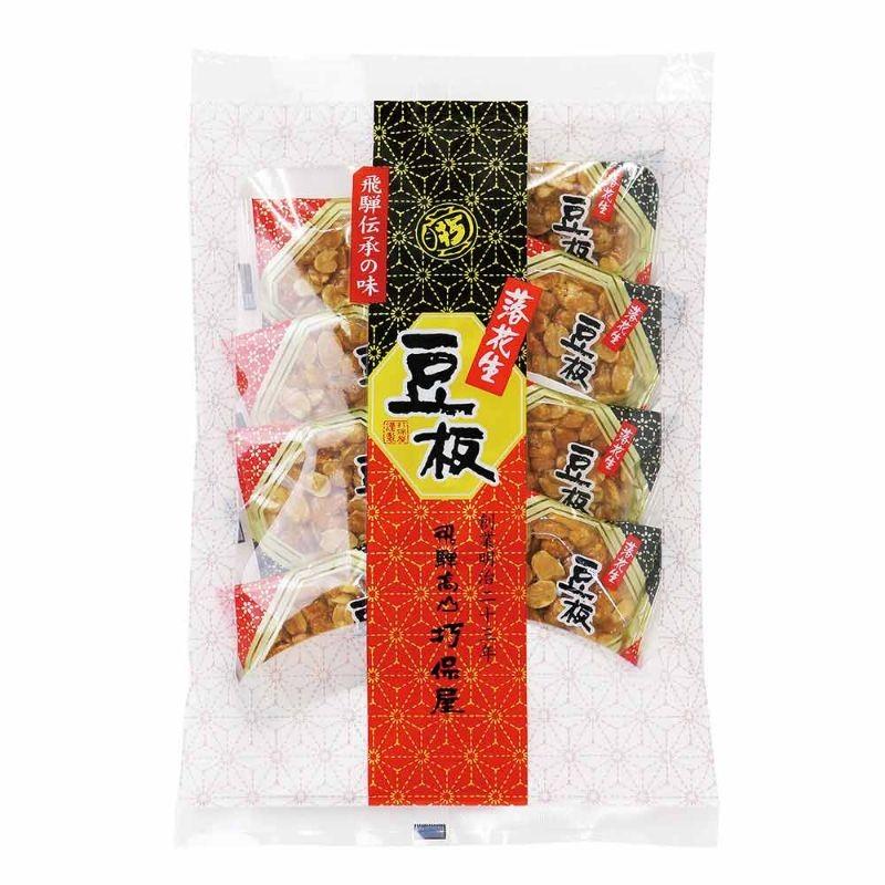 豆板 8枚入 まめいた 打保屋 飛騨 高山 ピーナッツ お菓子 駄菓子 お土産 豆菓子 飴 落花生 タイムセール 朝市