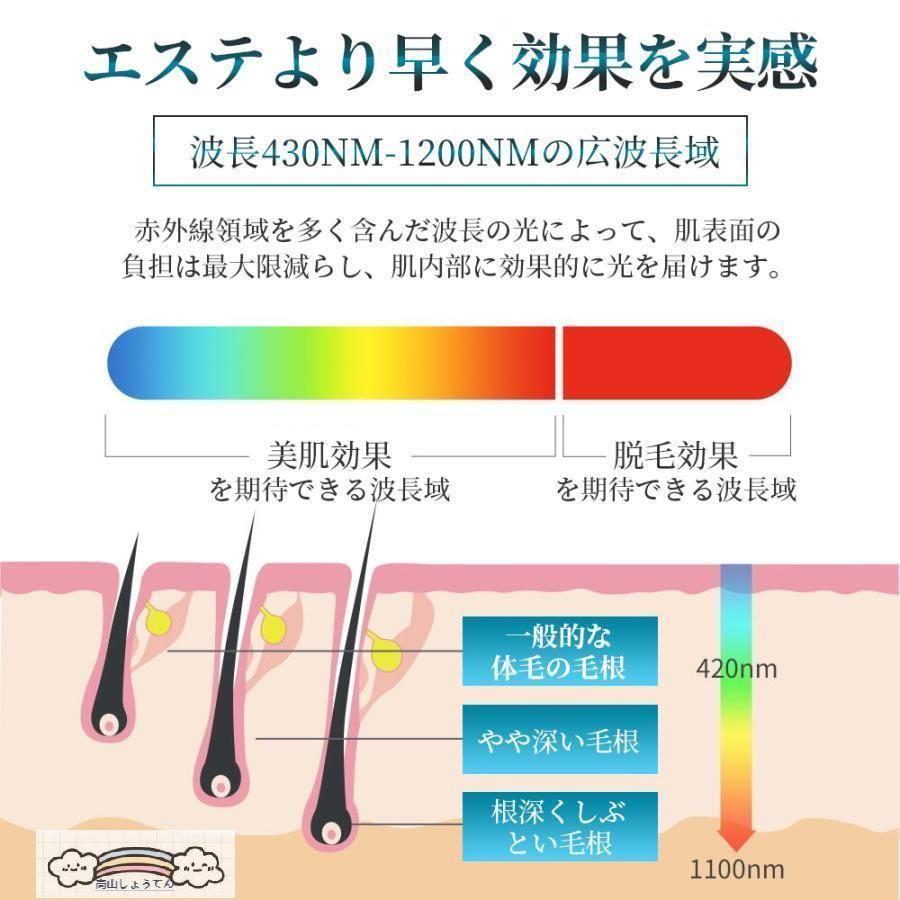 脱毛器 IPL光脱器 永久脱毛 家庭用脱毛器 自動照射 レーザー vio対応 メンズ レディース 脇 腕 足 背中 全身用 LED液晶 全身適用｜takayamashoten｜12