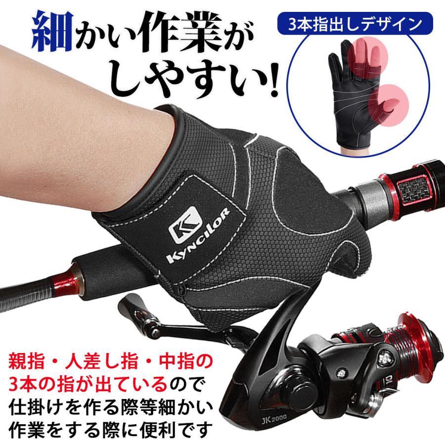 フィッシンググローブ 秋 冬用 ネオプレーン 釣り 手袋 用品 指出し