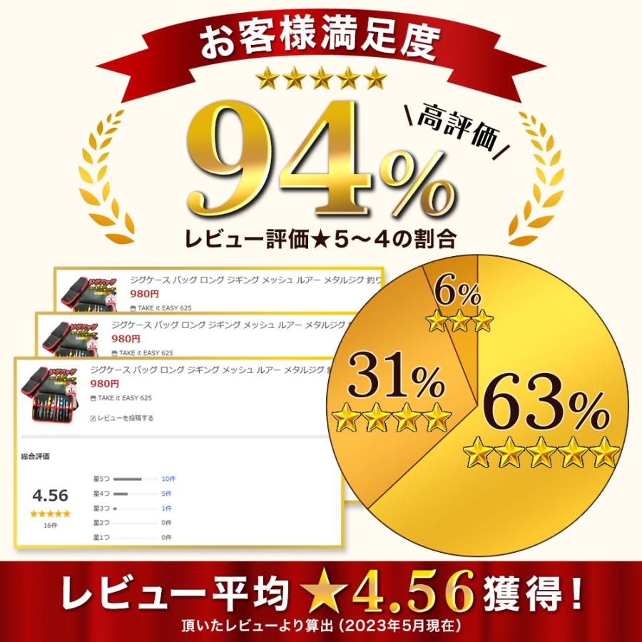 ジグケース バッグ ロング ジギング メッシュ ルアー メタルジグ 釣り用品 収納｜take-it-easy625｜12