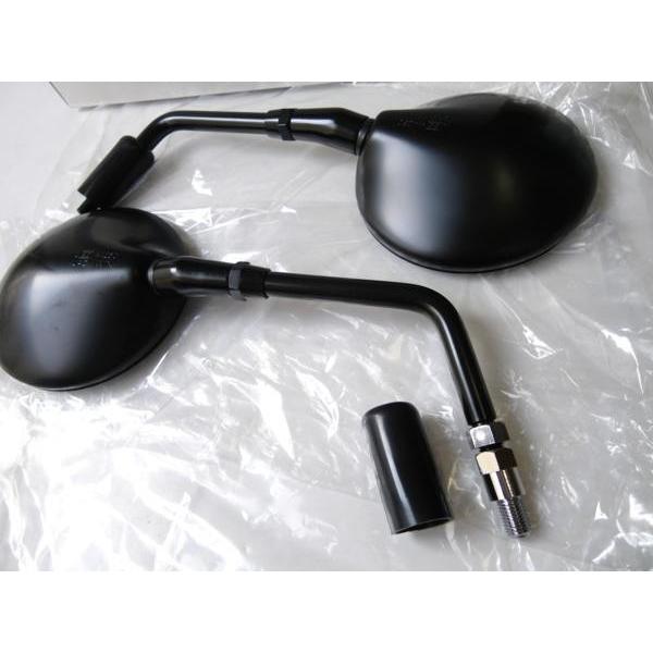 ミラー ☆【車検対応】純正type BLACK ラウンドミラー 10mm正 ミラー ☆【車検対応】純正type BLACK ラウンドミラー 10mm正