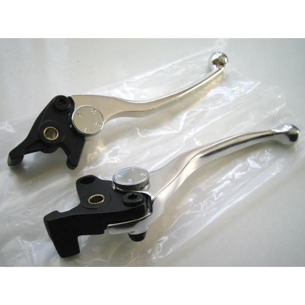 カワサキ（Kawasaki） ☆送料430円~ 新品 銀/黒レバーSET ＊GPZ900R