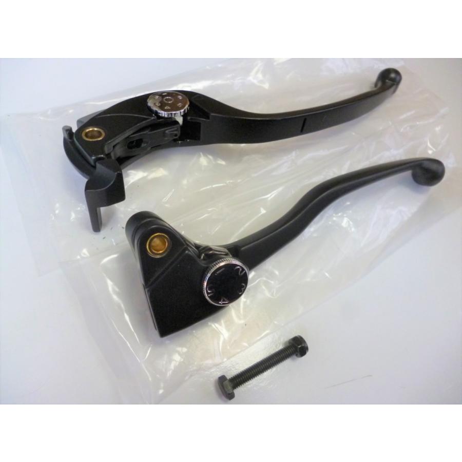 カワサキ（Kawasaki） ☆送料600円~ 新品 ラジアル 黒レバーSET（adj