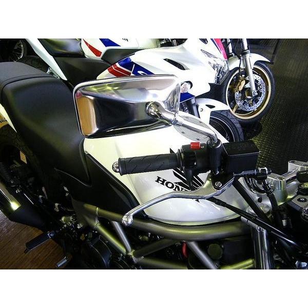 ☆【衝緩構造】純正type スクエアミラー 10mm 正ネジSET！ ＊モンキー