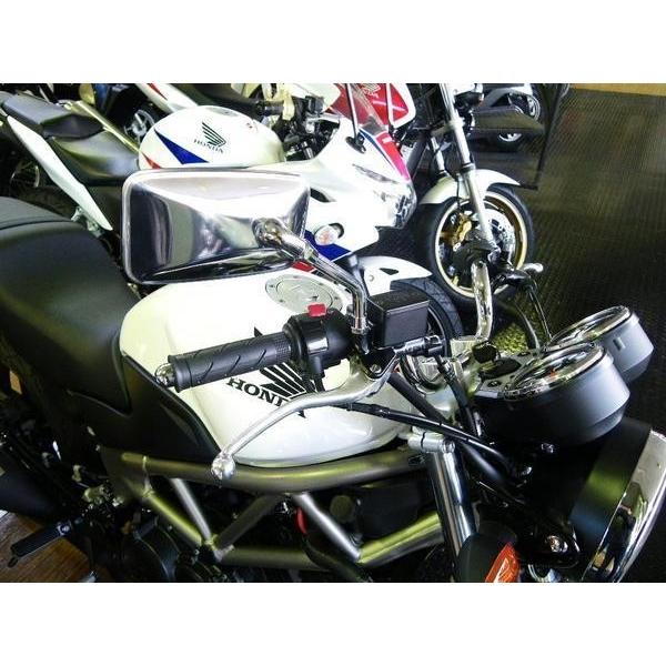 ☆旧：純正typeスクエアミラー 10mm 右：逆ネジ SET！ ＊YBR125
