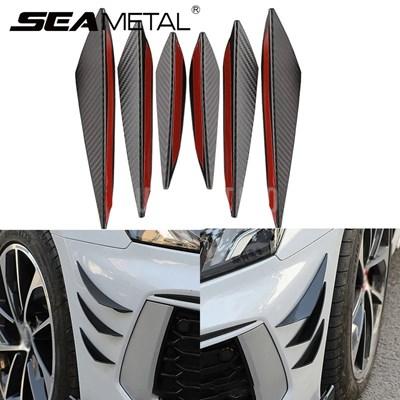 Seametal 6ピース/セット汎用フロントバンパーリップディフューザー