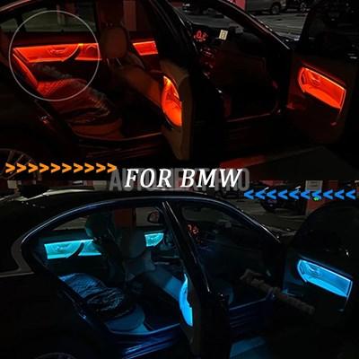 LEDアンビエントライト BMW 3シリーズ f30 12-18 屋内装飾 装飾品 青